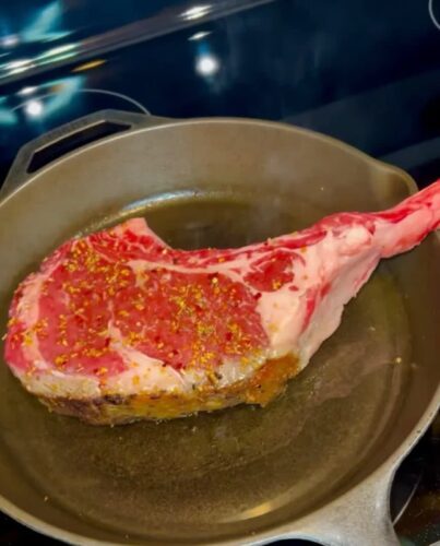 Click to view full screen Australian tomahawk steak, approximately 1.2 kg. photo review
