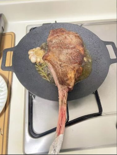 Click to view full screen Australian tomahawk steak, approximately 1.2 kg. photo review